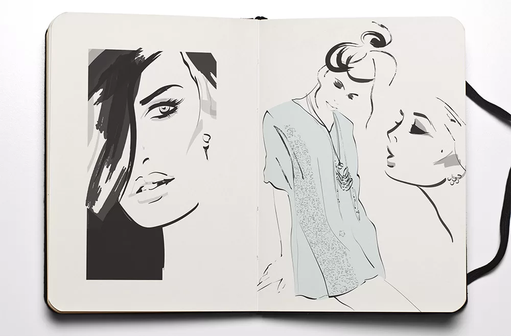 Fashion Sketchbook - Fashion girls