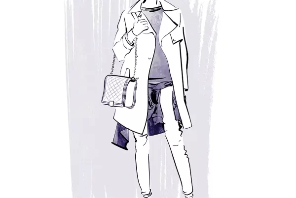 trenchcoat fashion illustration by matt richards