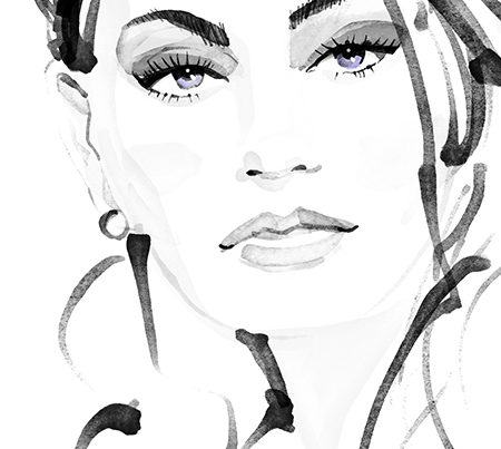 fashion illustration portrait